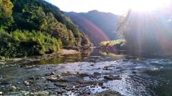 沈み橋からの風景